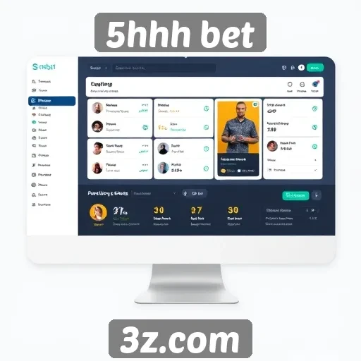 Interface do usuário no site 5hhh bet é amigável